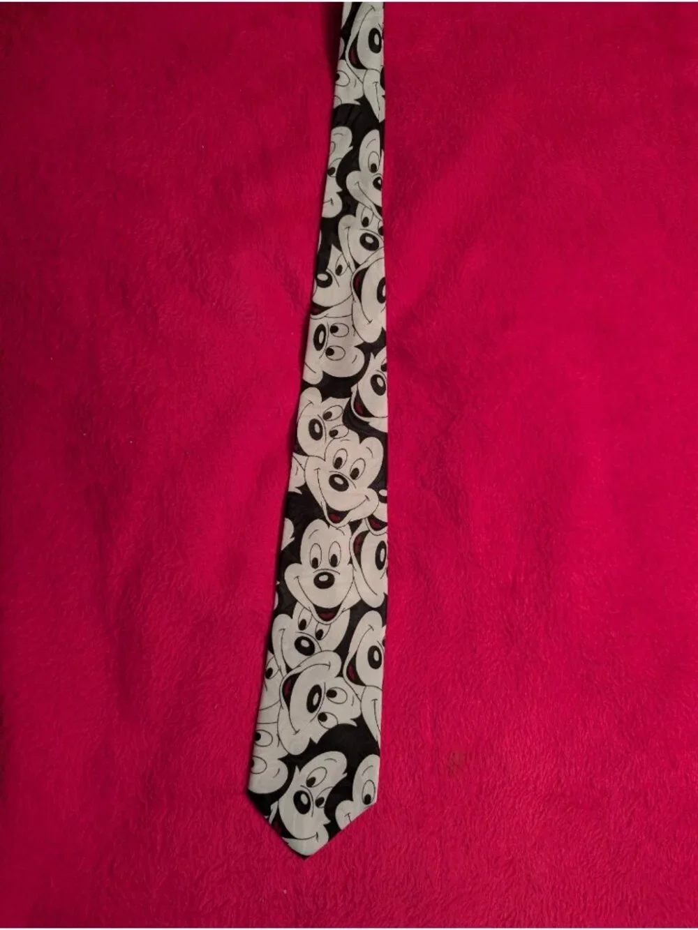 Vintage Mickey Mouse Necktie Unlimited Balancine Silk Print Face 90s Graphic Tie